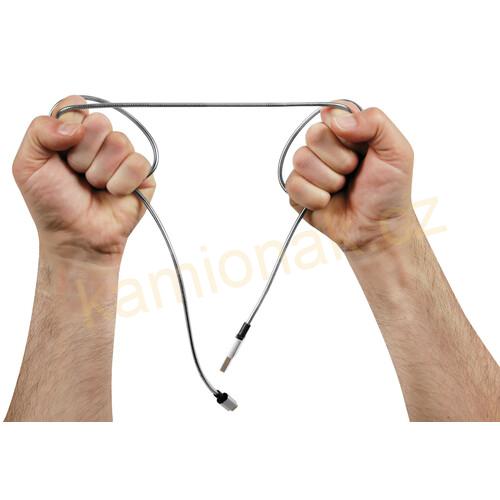 Nabíjecí / datový kabel kovový IRON Micro USB