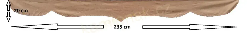 Bordura typ "P" - černá/bílé bambulky