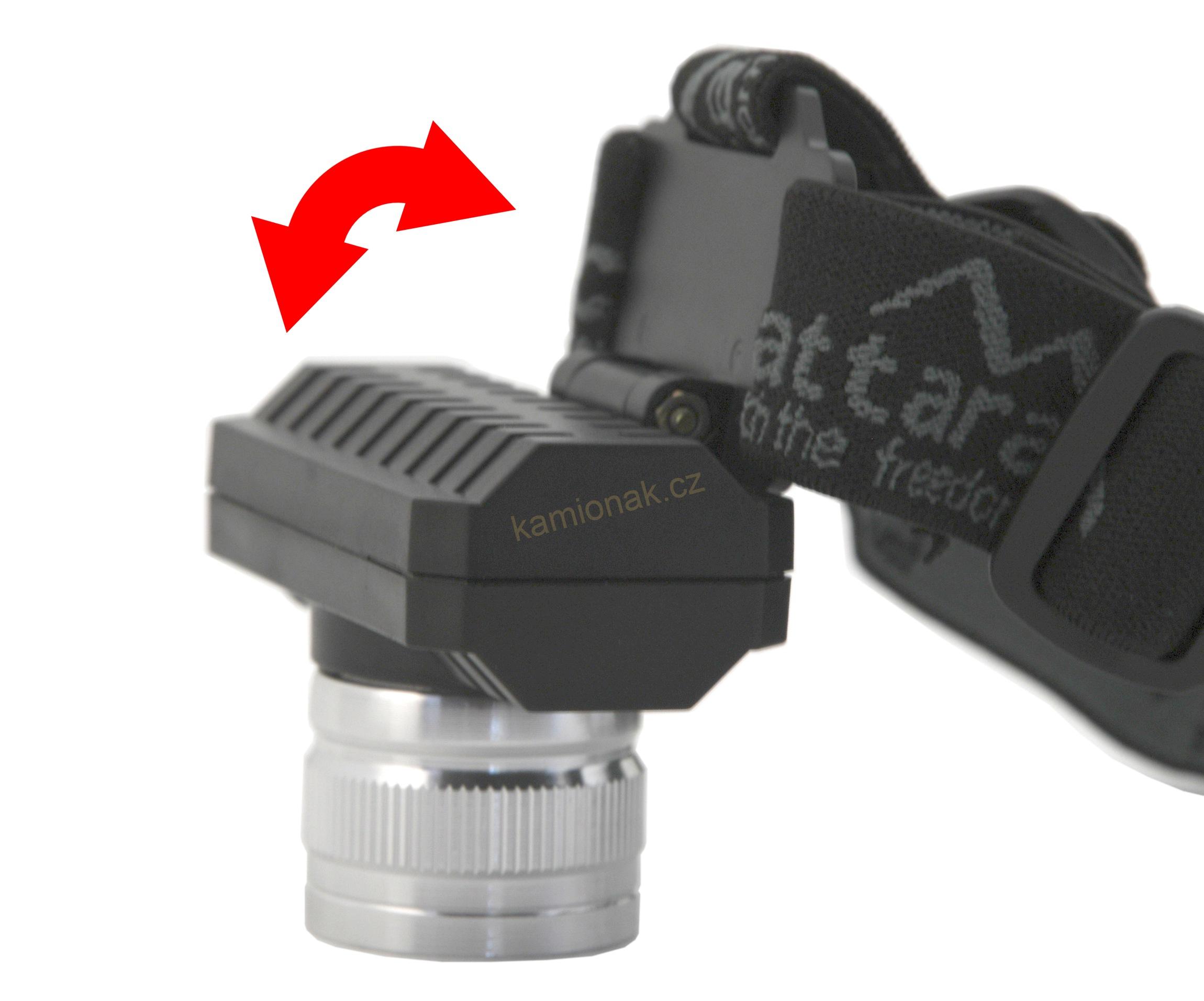 Čelovka SCORPION 90lm XPE ZOOM - nabíjecí