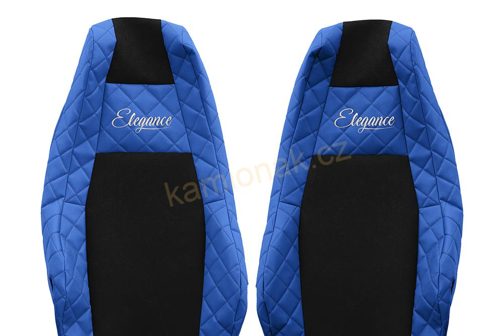 Potahy sedadel kožené SCANIA R/S -  MODRÉ