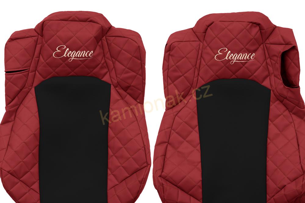Potahy sedadel kožené Mercedes MP IV a MP V - ČERVENÉ