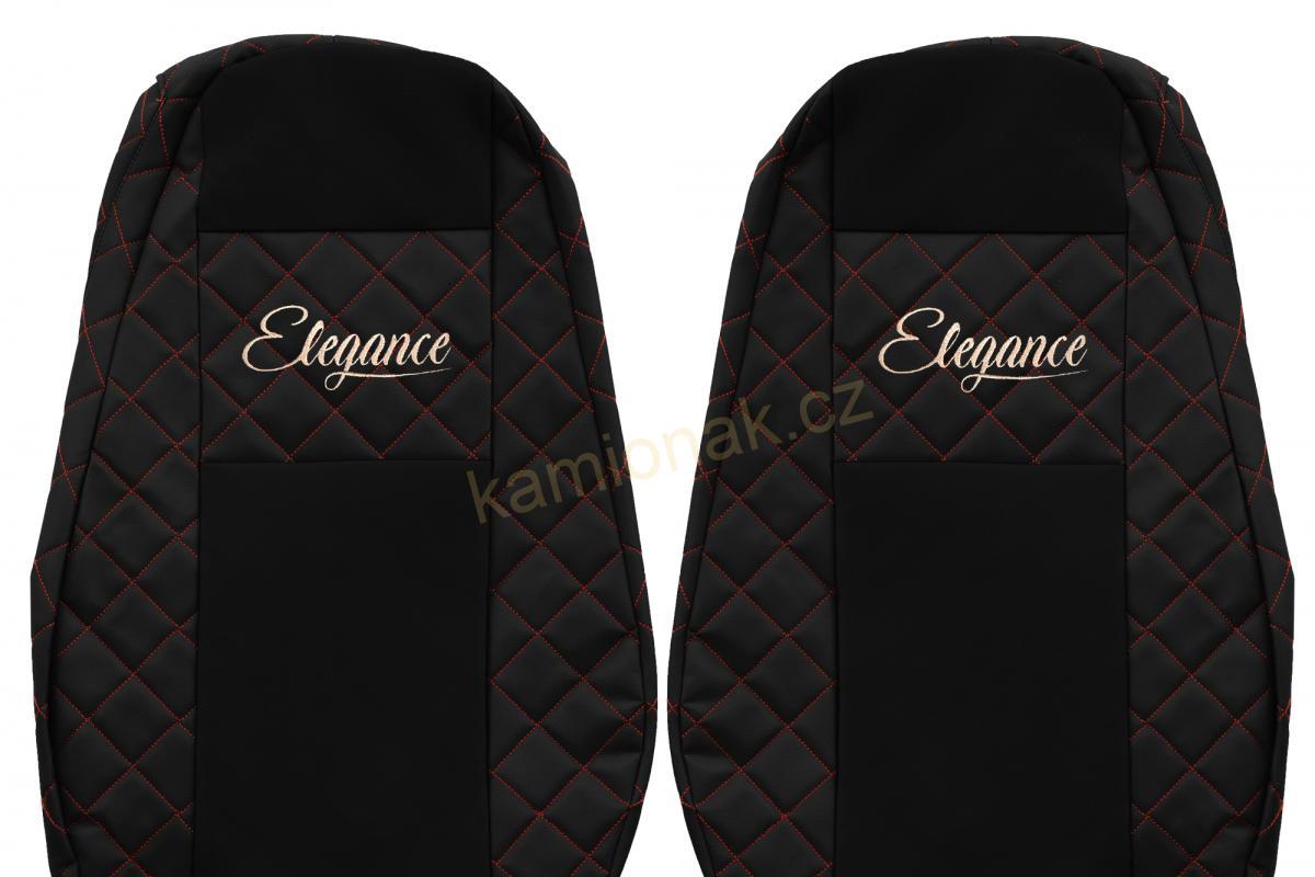 Potahy sedadel kožené VOLVO od 2020 - ČERNO/ČERVENÉ