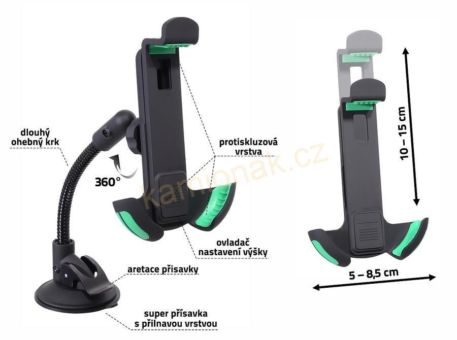 Držák telefonu / GPS na přísavku MAX 