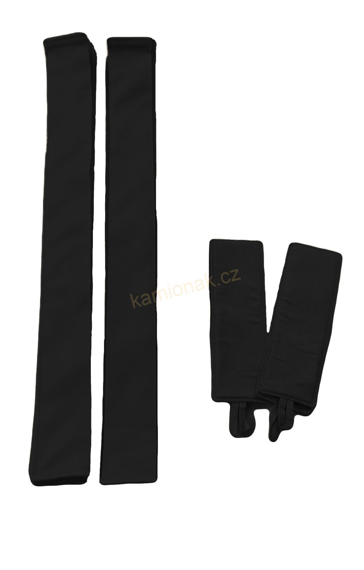 Skládané závěsy+ bordura ČERNÉ