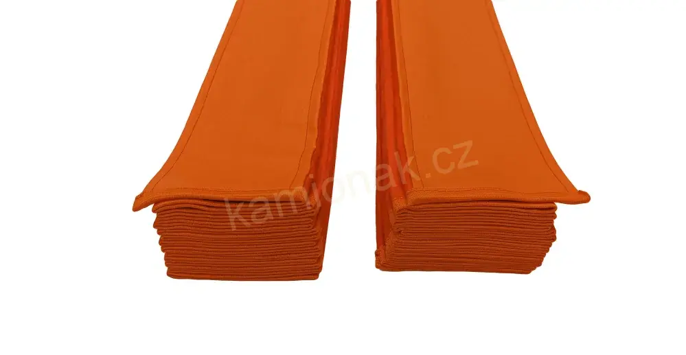 Závěsy skládané HEAVY - oranžové