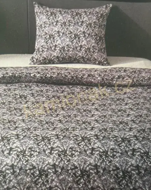 Sada povlečení Dánská Plyš - šedá