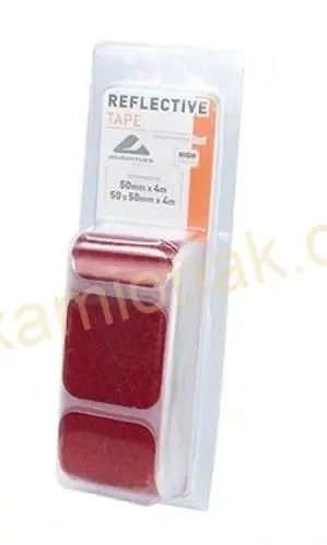 Reflexní páska ČERVENÁ 50mm x 50mm x 4 m, E13 