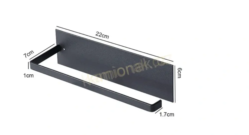 Držák kuchyňské role - černý