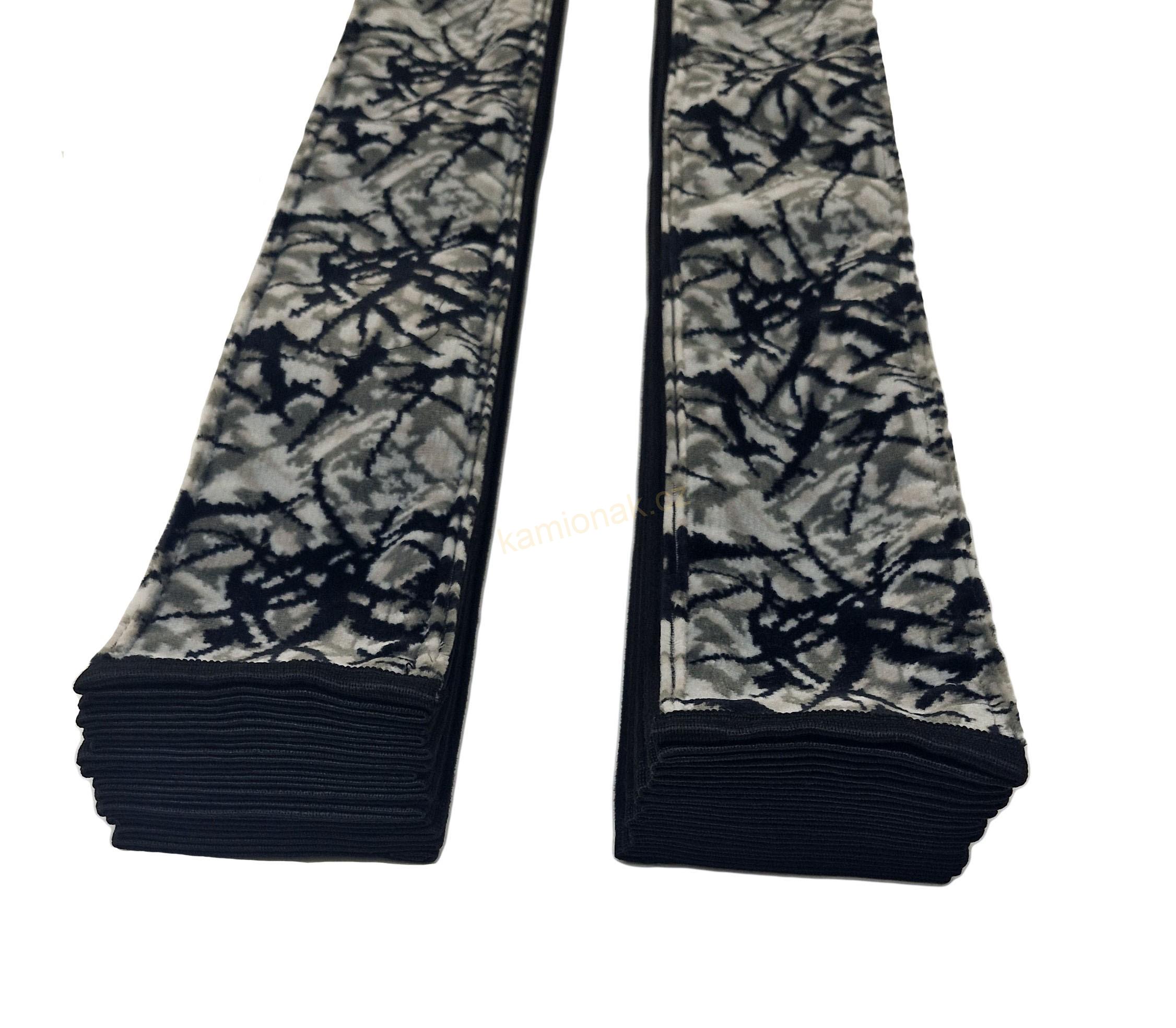 Závěsy ČERNÉ-ŠEDÁ ORIGINÁL DÁNSKÁ PLYŠ