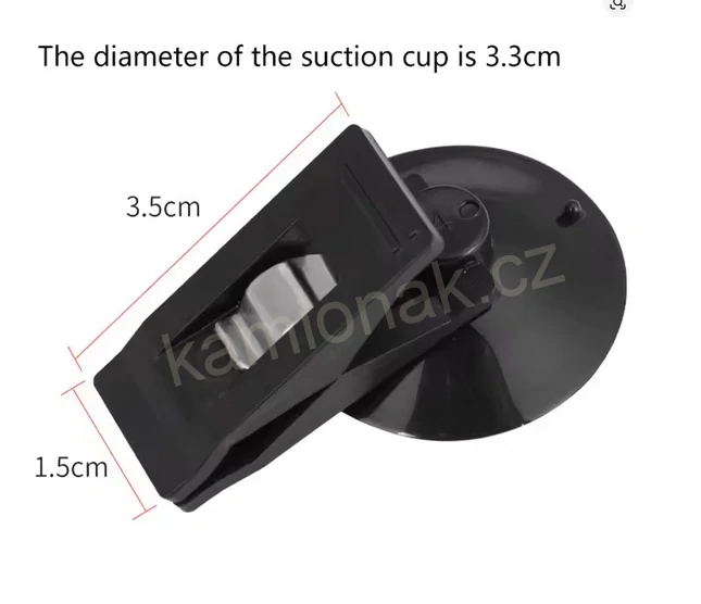 2ks plastový klip 3,5cm - černý