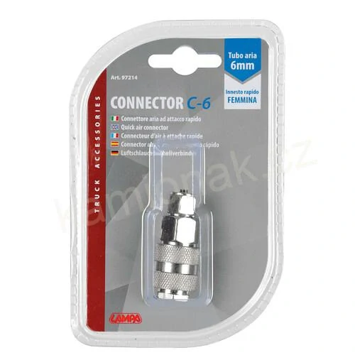 Rychlospojka vzduchová - 6mm