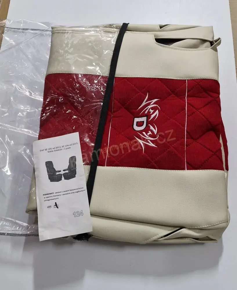 Autopotahy sedadel kožené pro DAF 105XF, 106XF č.124
