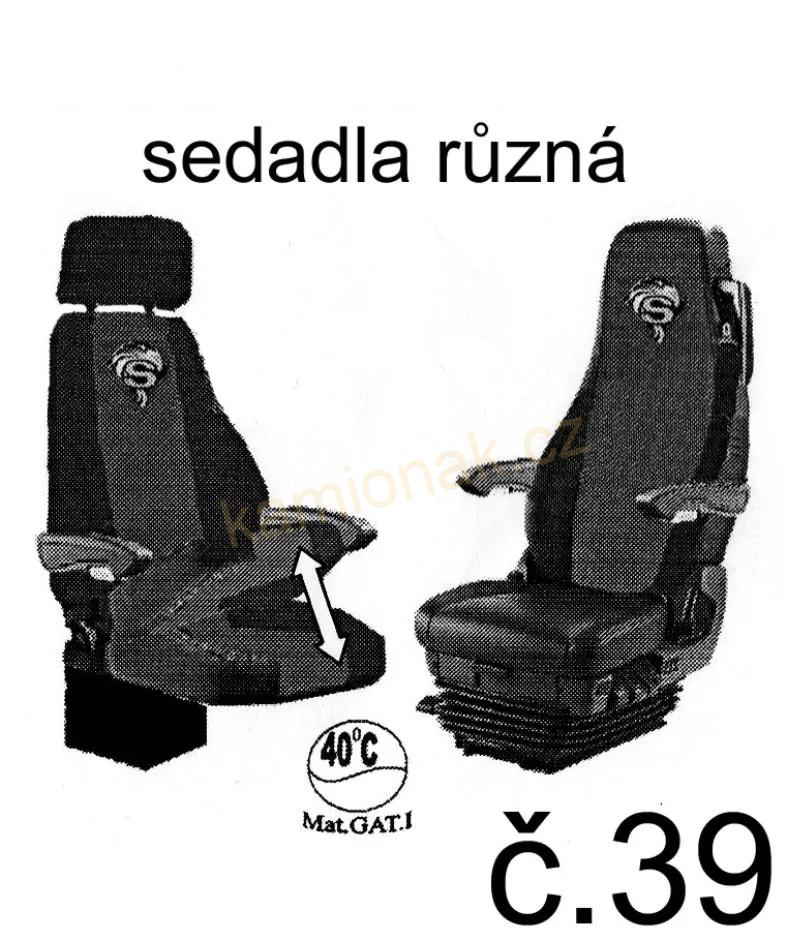 Autopotahy sedadel kožené SCANIA č.39