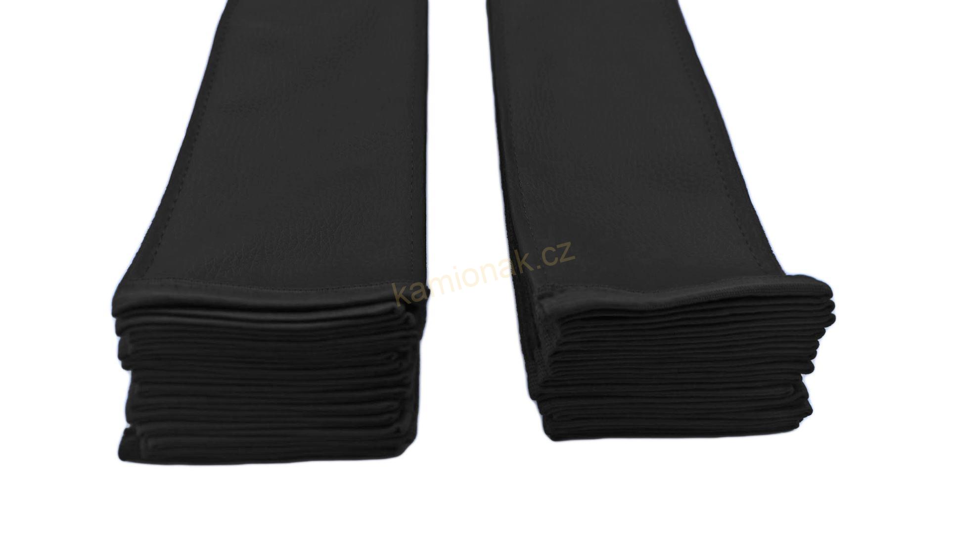 Skládané závěsy+ bordura ČERNÉ