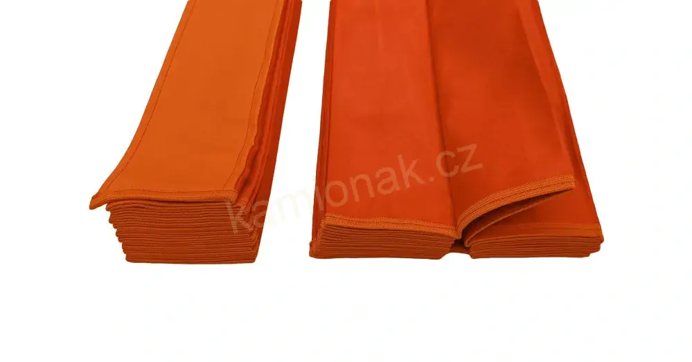 Závěsy skládané HEAVY - oranžové