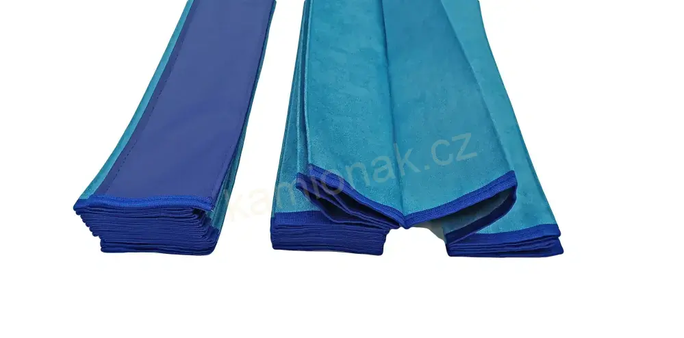 Závěsy skládané HEAVY - světle modré