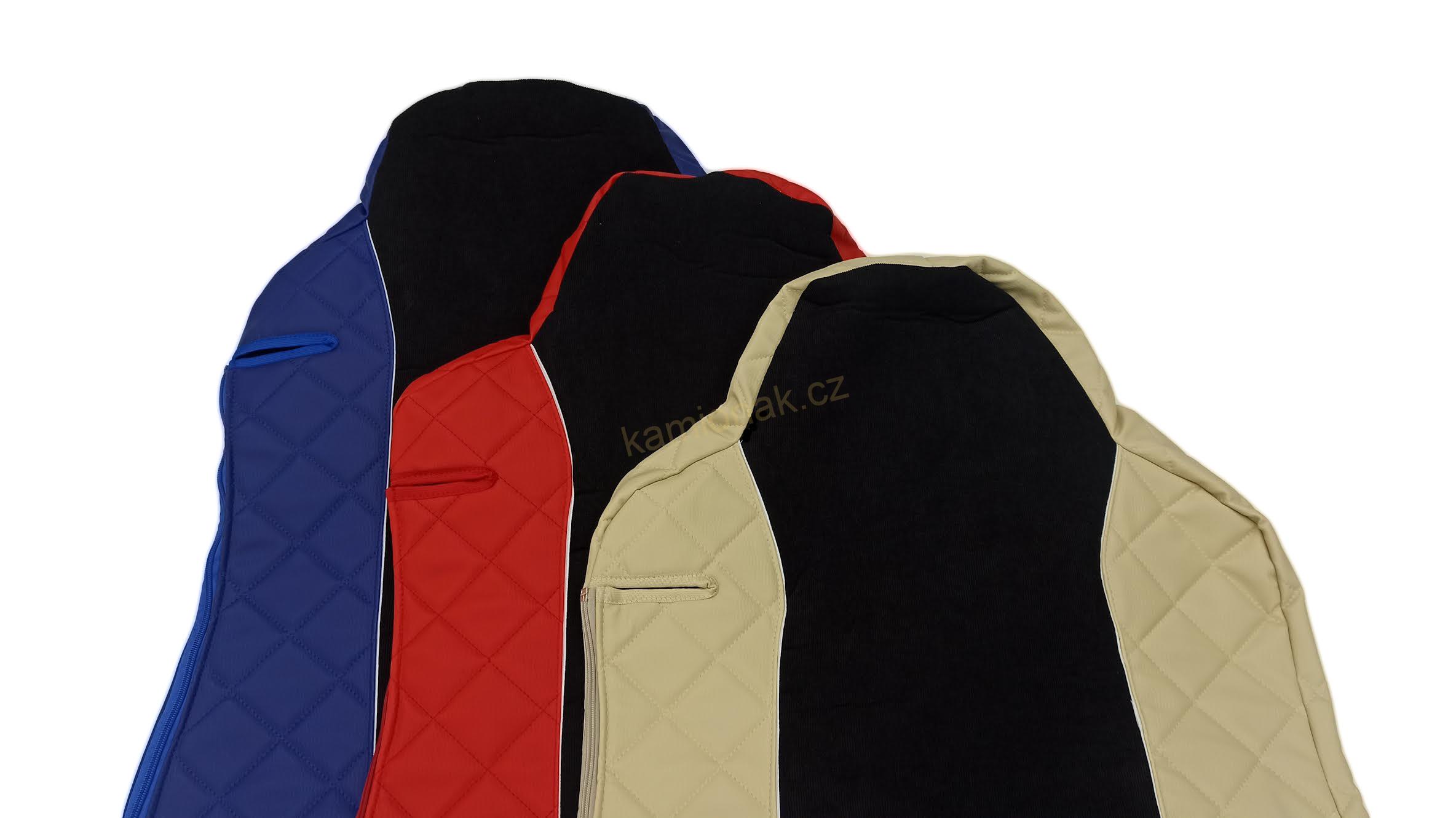 Autopotahy sedadel kožené IVECO HI-WAY - béžové