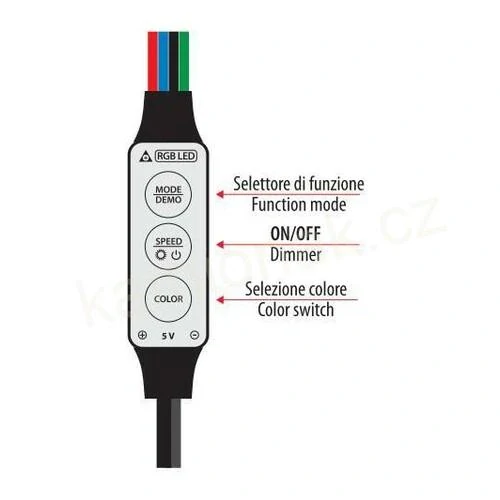 USB RGB LED osvětlení pro osvěžovače koruna “KING”