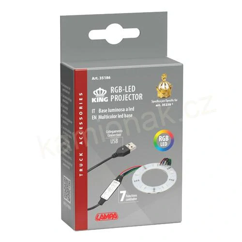 USB RGB LED osvětlení pro osvěžovače koruna “KING”