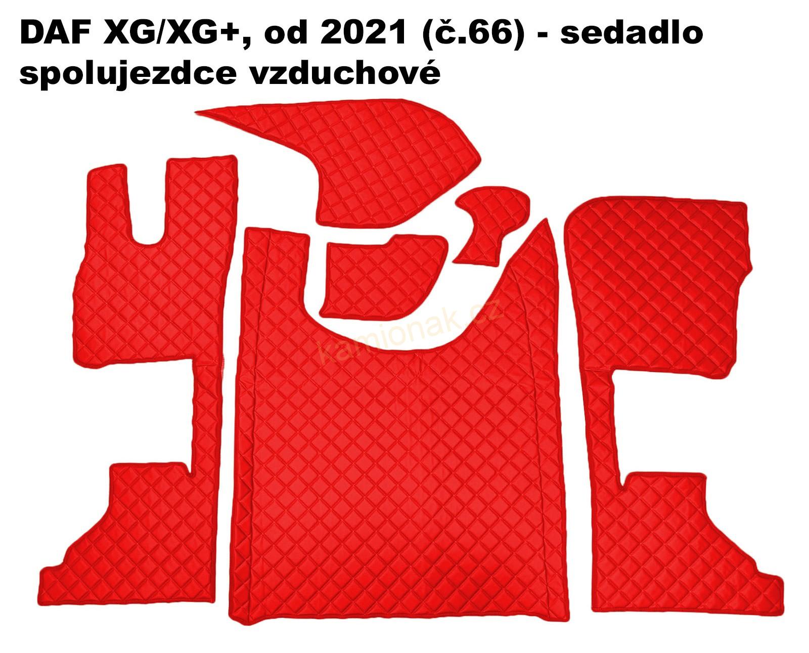 KONFIGURÁTOR koberce (č.66) - DAF XG/XG+, od 2021 - sedadla STEJNÁ 