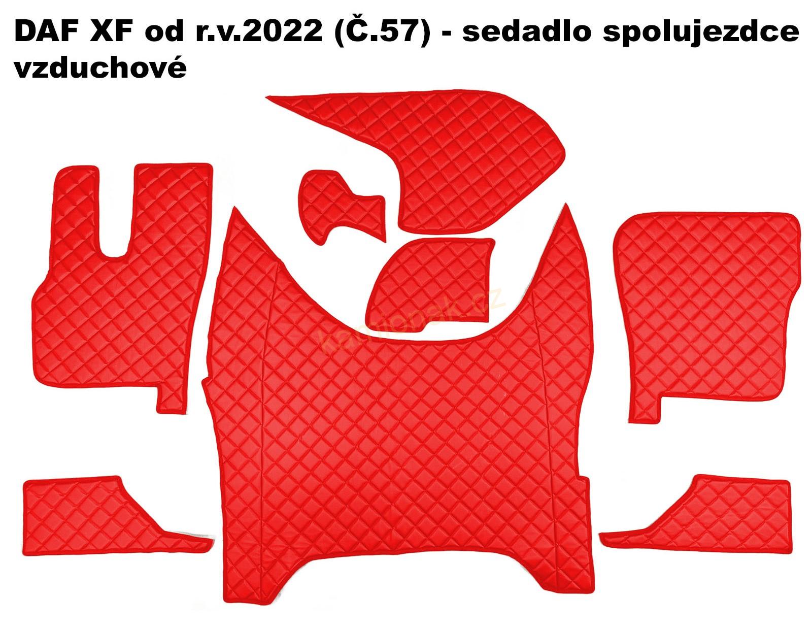KONFIGURÁTOR koberce (Č.57) - DAF XF od r.v.2022 - sedadla STEJNÁ