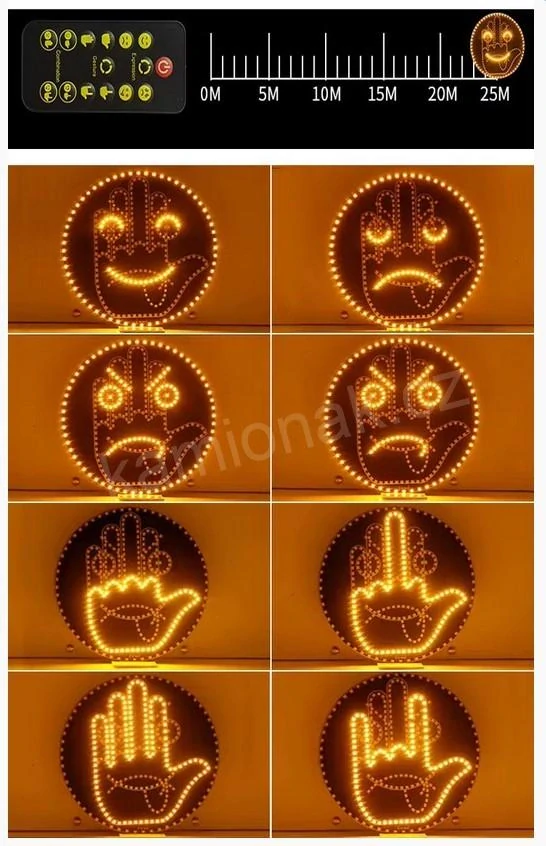 LED zobrazování gest 