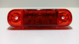 Poziční světlo 3LED - W97 - 12+24V červené