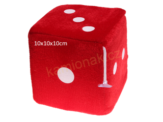 Kostka s přísavkou 10x10 červená