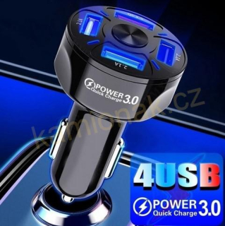 Rychlonabíječka 4 porty USB - 12V/24V