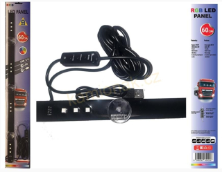 Světelný pásek 12LED - 60cm/RGB