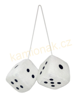 Kostky 7x7x7cm - BÍLÉ