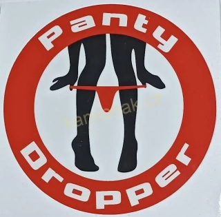 Samolepka - PANTY DROPPER RED