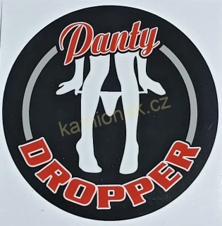 Samolepka - PANTY DROPPER BLACK-RED