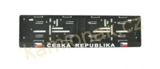 Podložka pod SPZ ČR vlajky