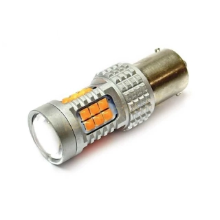 Žárovka LED 12V-24V 21W BA15s ČERVENÁ