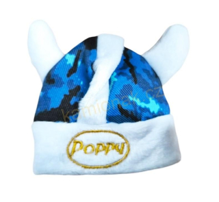 Čepička Viking Poppy - MODRÁ PLYŠ 