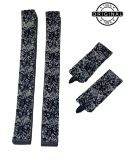 Závěsy ČERNÉ-ŠEDÁ ORIGINÁL DÁNSKÁ PLYŠ