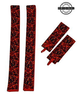 Závěsy ČERVENÉ-ČERVENÁ ORIGINÁL DÁNSKÁ PLYŠ