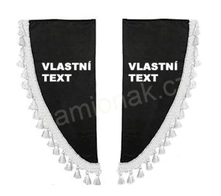 Záclonky boční - VLASTNÍ TEXT - flop