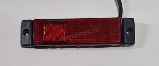 Poziční světlo 3 LED červené 12,5cm