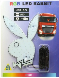 Světelný RGB zajíc 156LED - USB