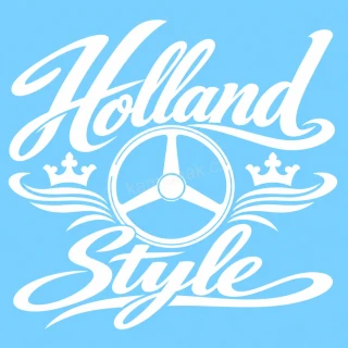 Samolepka HOLLAND STYLE - bílá