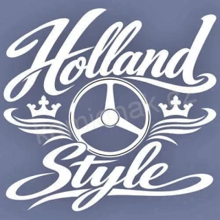 Samolepka HOLLAND STYLE - bílá