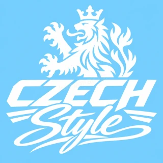 Samolepka CZECH STYLE - bílá