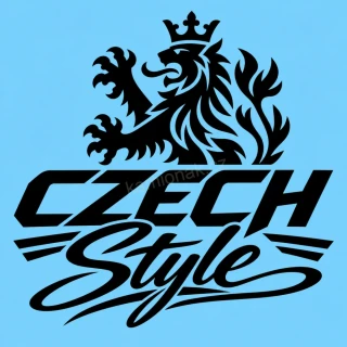 Samolepka CZECH STYLE - černá