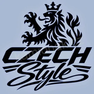 Samolepka CZECH STYLE - černá